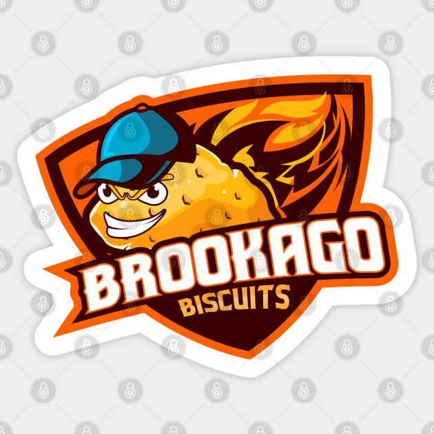 BROOKAGO BISCUITS Sticker by SpawnOnMe